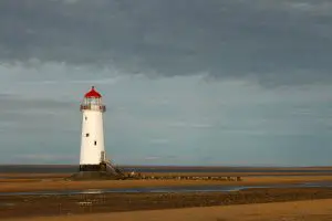 Point of Ayr lighthouse on Talacre beach